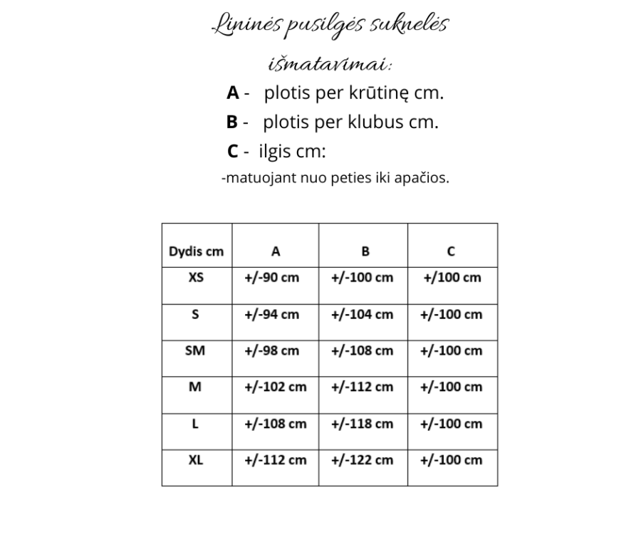 Balta lininė pusilgė suknelė su rankomis tapytu "Pievos" motyvu.