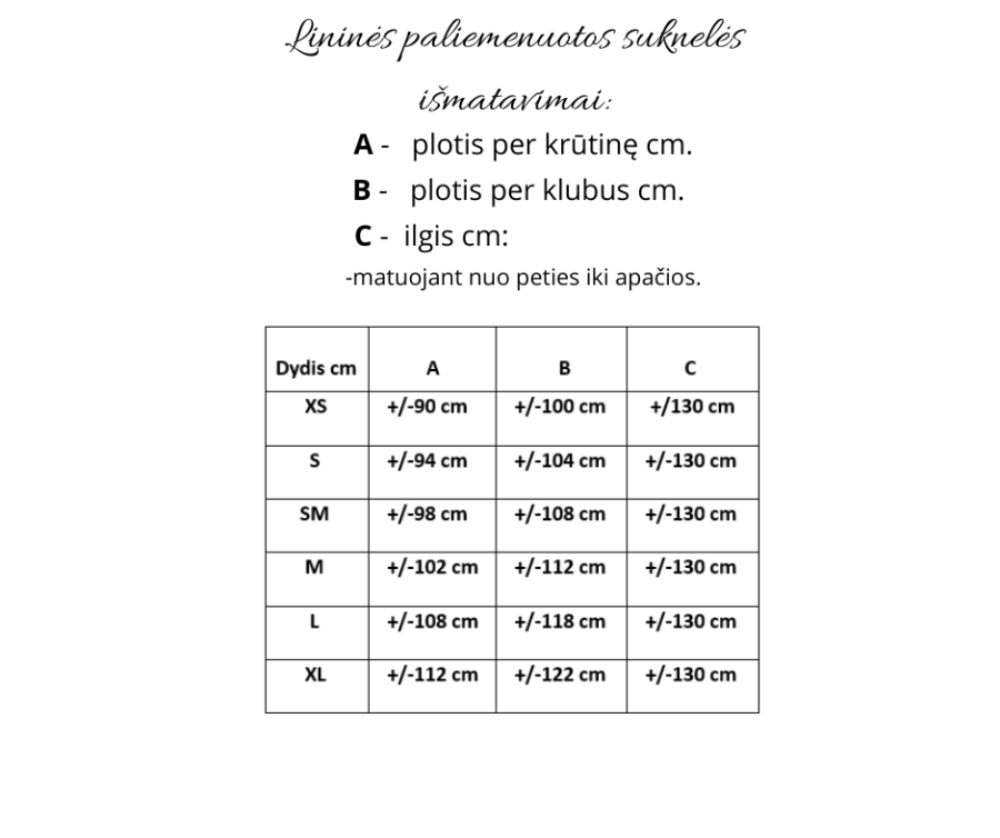 Natūralaus lino ilga suknelė  - Ramunės.