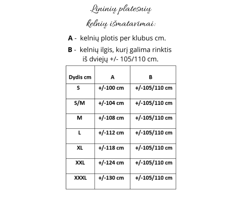 Plytinės spalvos lininės platesnės kelnės.